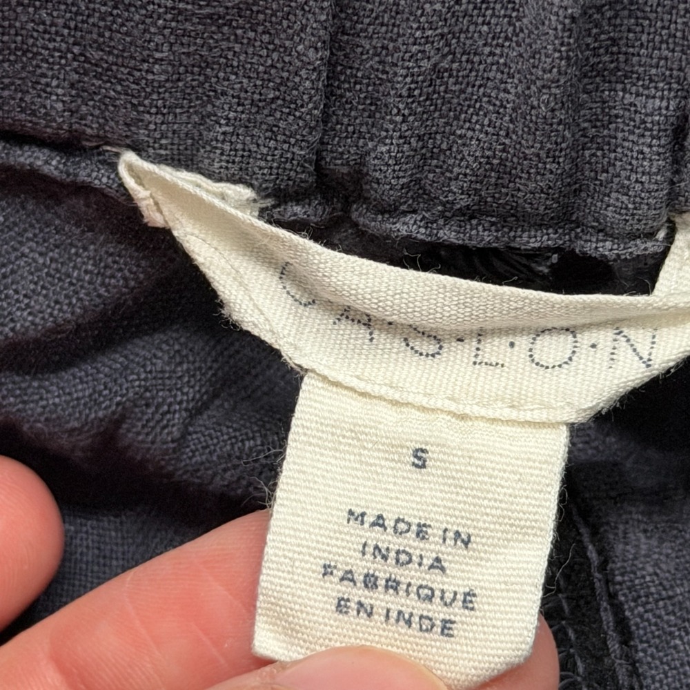Caslon Pants Women S 100% Linen Jogger Lagenlook Coastal Beachy Minimalist Capri - Picture 8 of 11